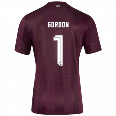 Kandiny Deti Craig Gordon #1 Burgundsko Dresy Hazai Csapatmez 2024/25 Triĭká