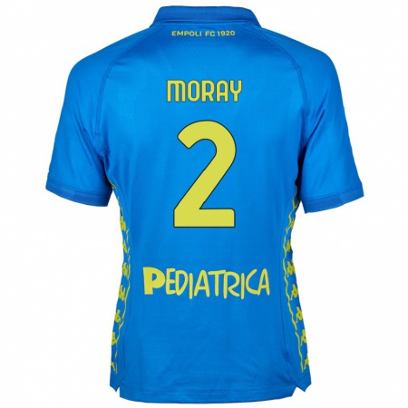 Kandiny Deti Jeremy Moray #2 Modrá Dresy Hazai Csapatmez 2024/25 Triĭká