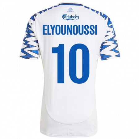 Kandiny Deti Mohamed Elyounoussi #10 Biela Nebesky Modrá Dresy Hazai Csapatmez 2024/25 Triĭká