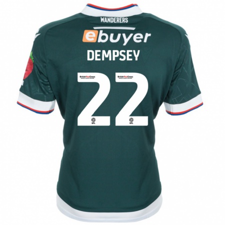 Kandiny Deti Kyle Dempsey #22 Tmavo Zelená Dresy Idegenbeli Csapatmez 2024/25 Triĭká