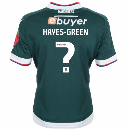 Kandiny Deti Charlie Hayes-Green #0 Tmavo Zelená Dresy Idegenbeli Csapatmez 2024/25 Triĭká