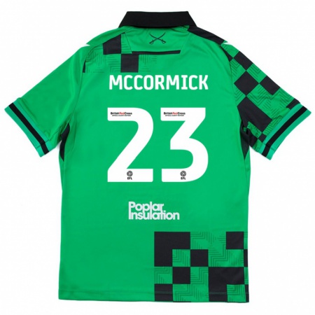 Kandiny Deti Luke Mccormick #23 Zelená Čierna Dresy Idegenbeli Csapatmez 2024/25 Triĭká