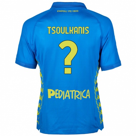 Kandiny Muži Konstantinos Tsoulkanis #0 Modrá Dresy Hazai Csapatmez 2024/25 Triĭká