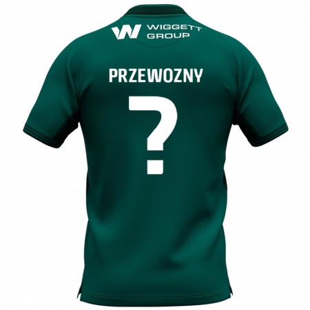 Kandiny Muži Jakub Przewozny #0 Zelená Dresy Idegenbeli Csapatmez 2024/25 Triĭká