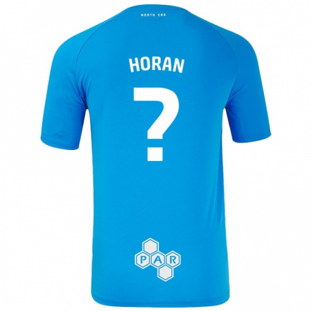 Kandiny Muži Ellis Horan #0 Nebeská Modrá Dresy Idegenbeli Csapatmez 2024/25 Triĭká