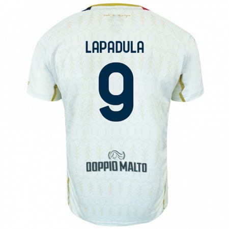 Kandiny Muži Gianluca Lapadula #9 Biela Dresy Idegenbeli Csapatmez 2024/25 Triĭká