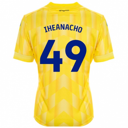 Kandiny Ženy Josh Iheanacho #49 Žltá Dresy Hazai Csapatmez 2024/25 Triĭká