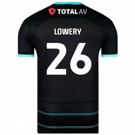 Kandiny Ženy Tom Lowery #26 Čierna Dresy Idegenbeli Csapatmez 2024/25 Triĭká