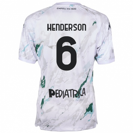 Kandiny Ženy Liam Henderson #6 Šedá Dresy Idegenbeli Csapatmez 2024/25 Triĭká