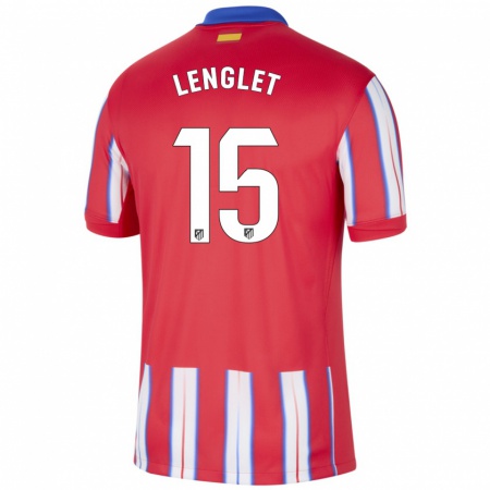 Kandiny Deti Clément Lenglet #15 Červená Biela Modrá Dresy Hazai Csapatmez 2024/25 Triĭká