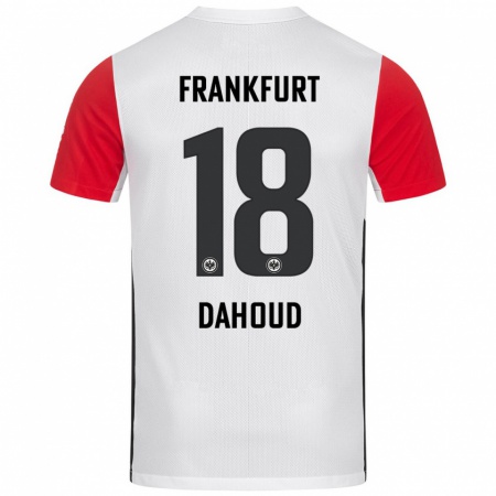 Kandiny Deti Mahmoud Dahoud #18 Biela Červená Dresy Hazai Csapatmez 2024/25 Triĭká