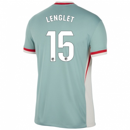 Kandiny Ženy Clément Lenglet #15 Svetlo Béžovo Modrá Dresy Idegenbeli Csapatmez 2024/25 Triĭká